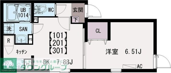 イクシオ竹ノ塚の物件間取画像